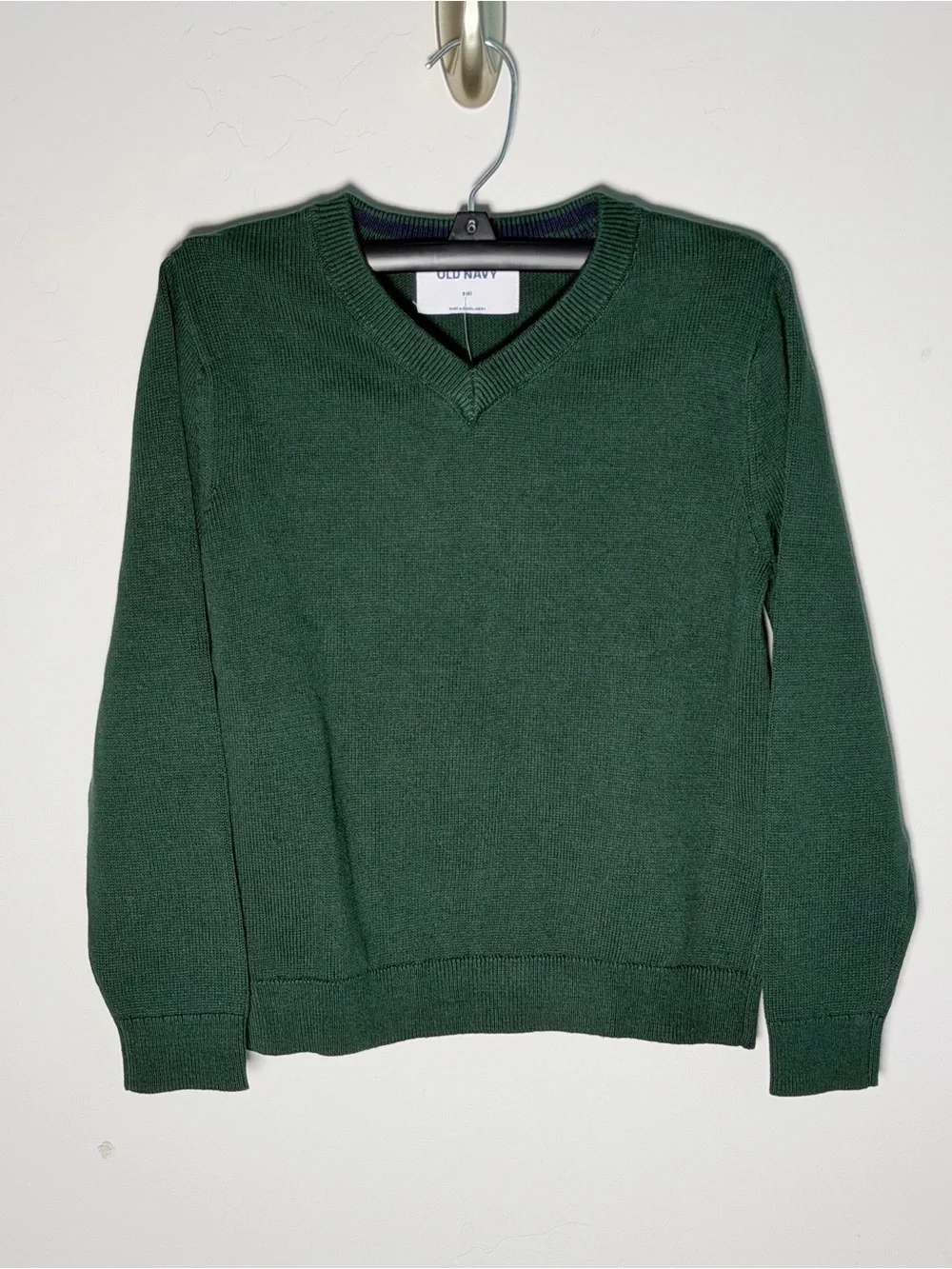 Old Navy Forest Green V-Neck Sweater NWT Great for Holidays Christmas Picture